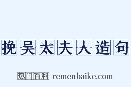 挽吴太夫人造句是什么意思的图片